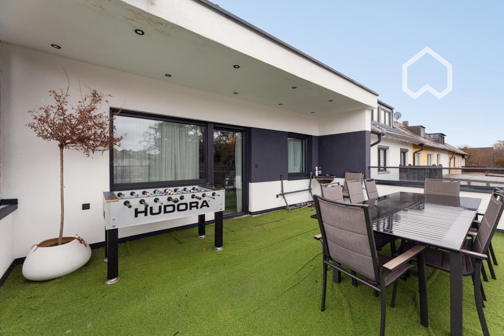 Dayyounglife Mit Terrasse Grill Parkplatz Norimberga Esterno foto